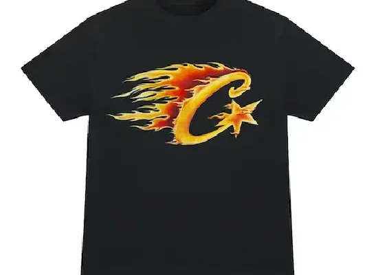 Corteiz Flame C Starz T-Shirt Black